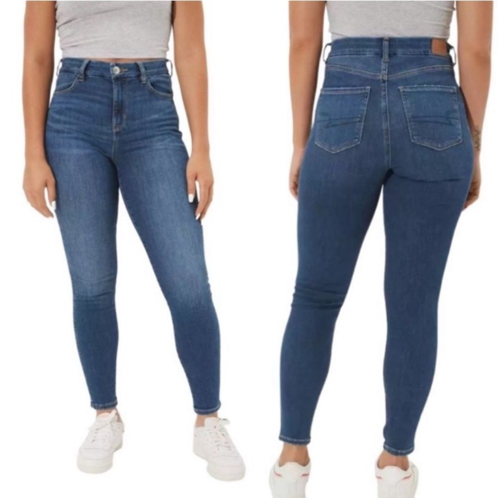 American Eagle Curvy Hi-Rise Jeggings NE(X)T Level Stretch Jeans Sz 000 Regular